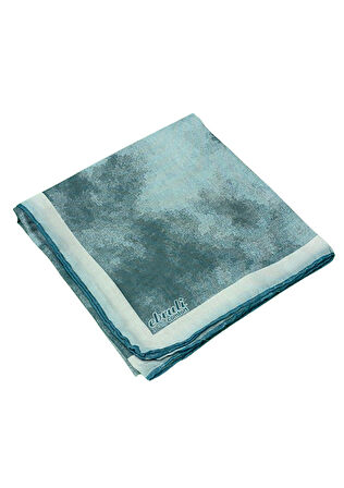 Ebruli Soft Pamuklu Desenli Eşarp - 95x95 cm