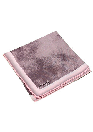 Ebruli Soft Pamuklu Desenli Eşarp - 95x95 cm