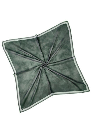 Ebruli Soft Pamuklu Desenli Eşarp - 95x95 cm