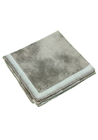 Ebruli Soft Pamuklu Desenli Eşarp - 95x95 cm