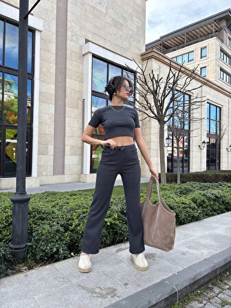 BİÇOMİ Bol paça pantolonlu alt üst takım