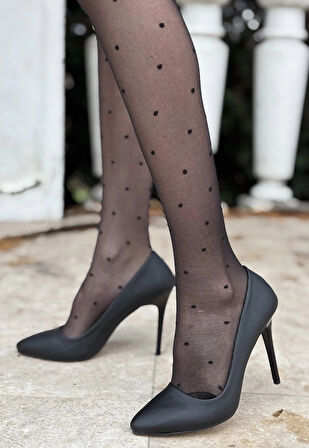 BİÇOMİ Hillar Siyah Saten Stiletto Ayakkabı