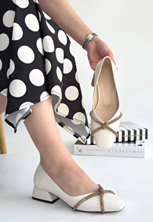 BİÇOMİ Pety Ten Rugan Topuklu Ayakkabı