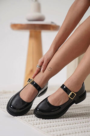 BİÇOMİ Yokox Siyah Rugan Oxford Ayakkabı