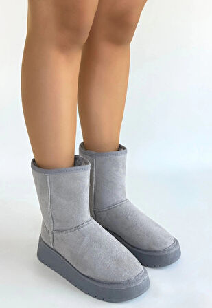 BİÇOMİ Sophia Gri Süet Bot
