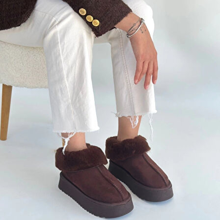 BİÇOMİ Edali Kahverengi Süet Bot