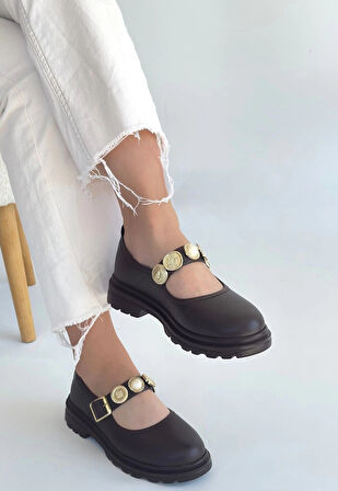 BİÇOMİ Okira Kahverengi Cilt Oxford Ayakkabı