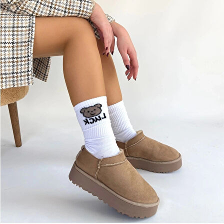 BİÇOMİ Mitay Bej Süet Bot