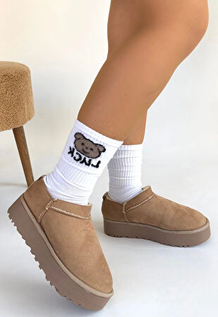 BİÇOMİ Mitay Bej Süet Bot