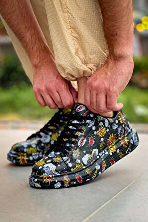 BİÇOMİ KB-X500  Kuback Siyah Boom  Bağcıklı  Günlük Erkek  Ayakkabı