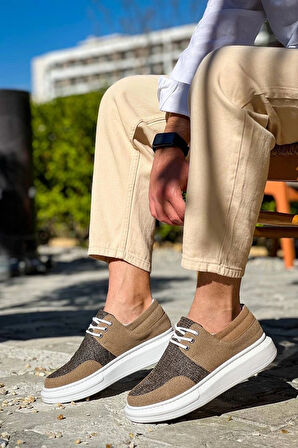 BİÇOMİ KB-042  Kuback  Bağcıklı Taba Günlük Erkek Ayakkabı