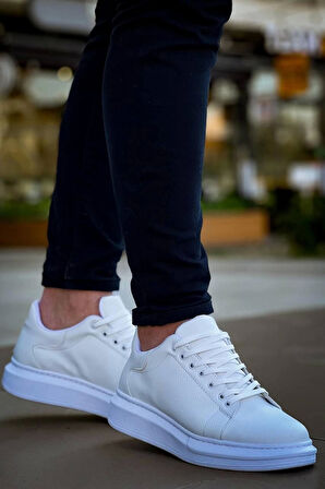 BİÇOMİ KB-X500  Kuback Bağcıklı Beyaz  Günlük Erkek Ayakkabı