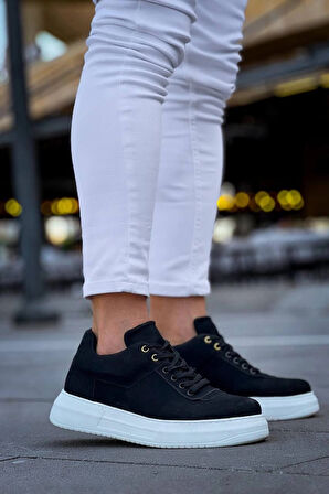 BİÇOMİ KB-X20 Kuback Siyah Süet  Günlük Erkek Ayakkabı