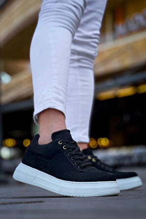 BİÇOMİ KB-X20 Kuback Siyah Süet  Günlük Erkek Ayakkabı