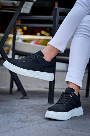 BİÇOMİ KB-X20 Kuback Siyah Süet  Günlük Erkek Ayakkabı