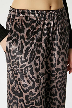 BİÇOMİ Leopar desen pantolon