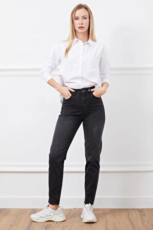 BİÇOMİ Yüksek bel mont jean pantolon