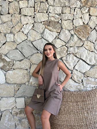 BİÇOMİ Çan kısa elbise
