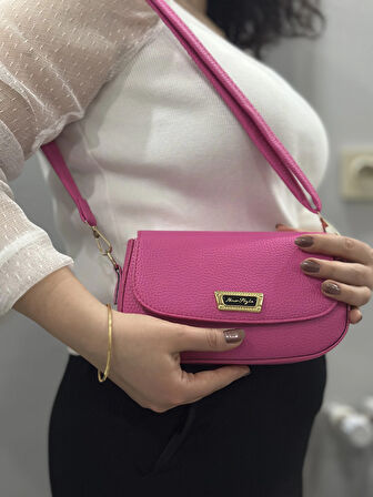 BİÇOMİ Pembe cilt jessi çanta
