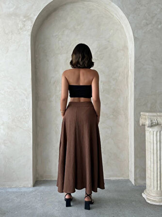 BİÇOMİ Uzun astarlı etek s255043