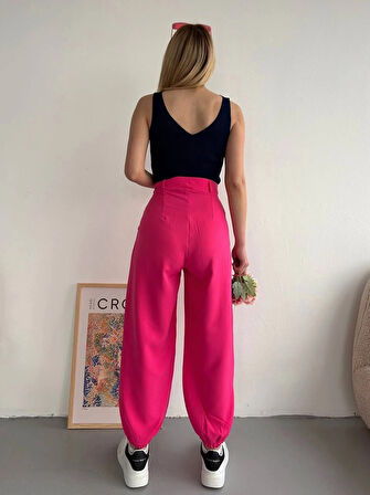 BİÇOMİ Şalvar pantolon fuşya s23202