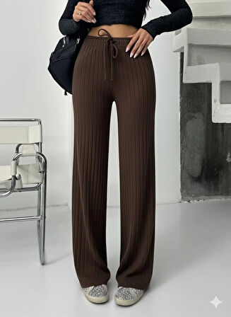 BİÇOMİ Fitilli şardonlu pantolon kahve a4058