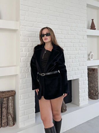 BİÇOMİ Fok ceket premıum kalite siyah st255860