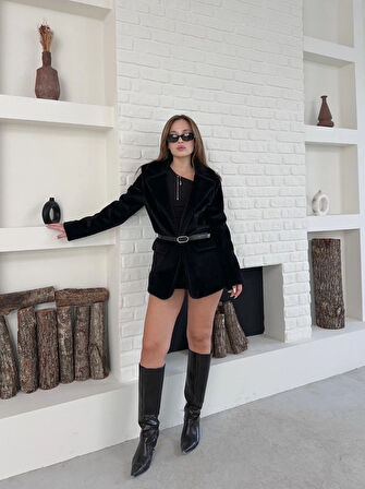 BİÇOMİ Fok ceket premıum kalite siyah st255860