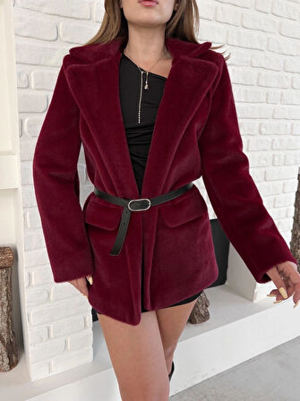 BİÇOMİ Fok ceket premıum kalite bordo st255860