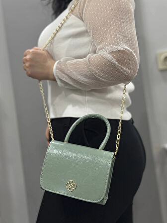 BİÇOMİ Mint cilt krash çanta