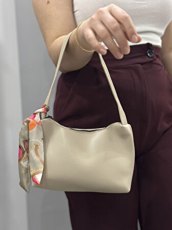 BİÇOMİ Riwan bej cilt çanta