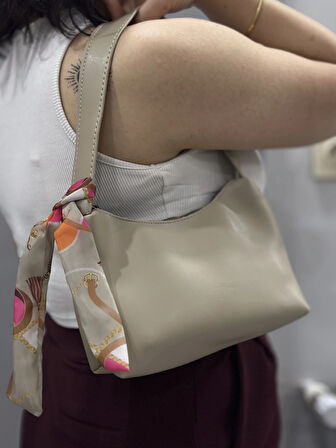 BİÇOMİ Riwan bej cilt çanta