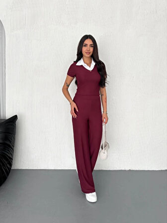 BİÇOMİ Ottoman kumaş beyaz gömlek yaka takım s4142