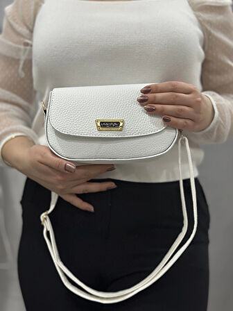 BİÇOMİ Beyaz cilt jessi çanta