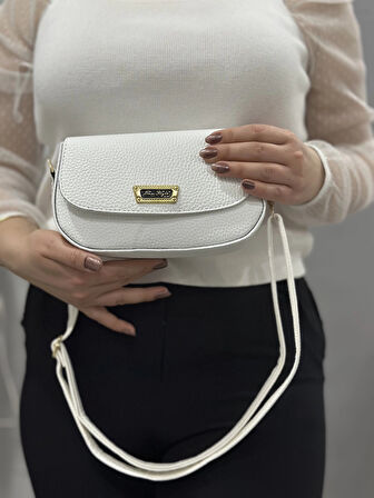 BİÇOMİ Beyaz cilt jessi çanta