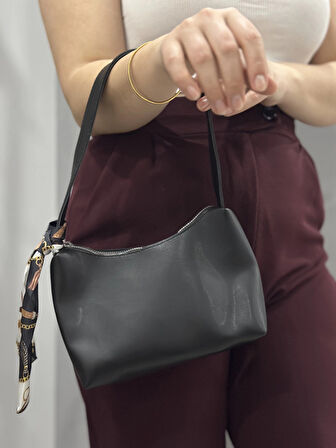 BİÇOMİ Riwan siyah cilt çanta