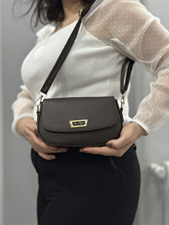 BİÇOMİ Kahve cilt jessi çanta