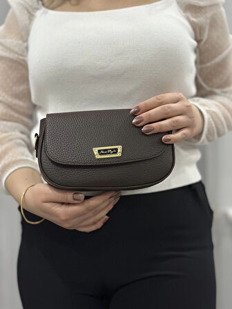 BİÇOMİ Kahve cilt jessi çanta