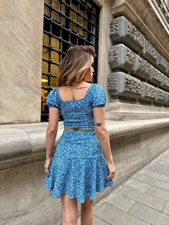 BİÇOMİ Baskılı etekli takım