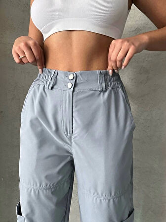 BİÇOMİ Jogger lastik paça pantolon