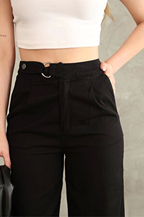BİÇOMİ Pnt gabardin kemer detay pantolon