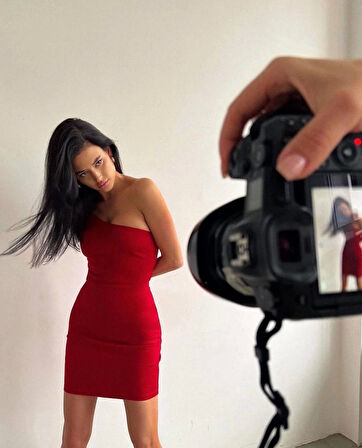 BİÇOMİ Tek kol elbise