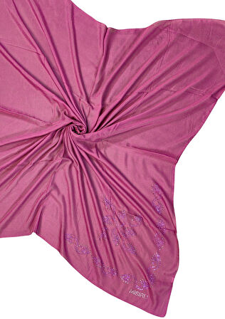 Mısırlı Eşarpları Taşlı Pamuklu Yazma Eşarp - 100x100 cm