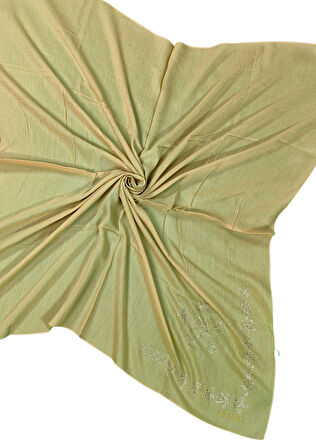 Mısırlı Eşarpları Taşlı Pamuklu Yazma Eşarp - 100x100 cm