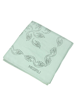 Mısırlı Eşarpları Taşlı Pamuklu Yazma Eşarp - 100x100 cm