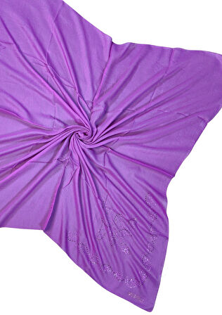 Mısırlı Eşarpları Taşlı Pamuklu Yazma Eşarp - 100x100 cm