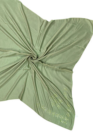 Mısırlı Eşarpları Taşlı Pamuklu Yazma Eşarp - 100x100 cm