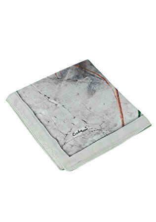 Enba Çiçek Desenli Pamuklu Eşarp 90x90 cm