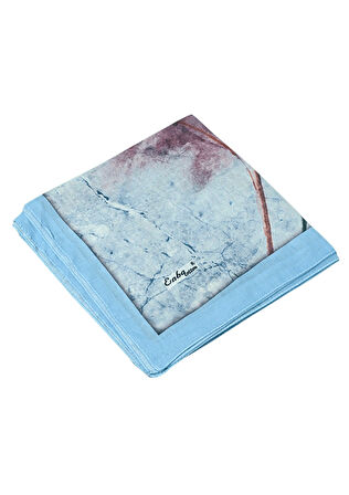 Enba Çiçek Desenli Pamuklu Eşarp 90x90 cm