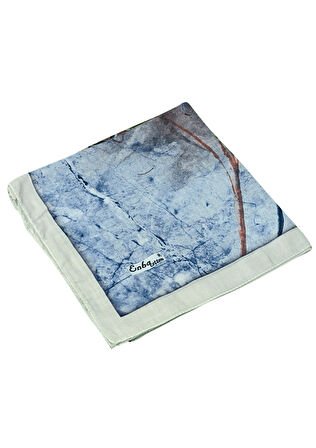 Enba Çiçek Desenli Pamuklu Eşarp 90x90 cm